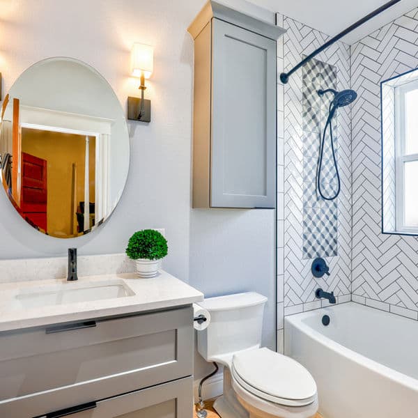 Luxury bathroom remodel in San Rafael, Marin County by ConstruBay — CSLB #1106798